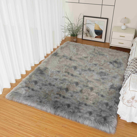 Lush Shaggy Rug Grey