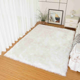 Lush Shaggy Rug White