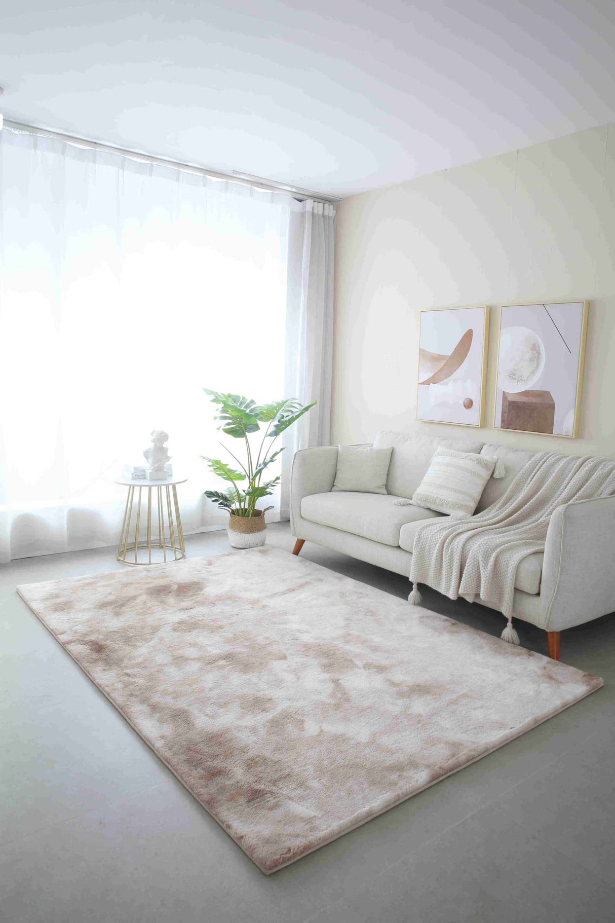 Lily Shaggy Rug Camel