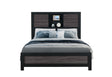 Lisbon Grey/Black Bookcase Full Bed