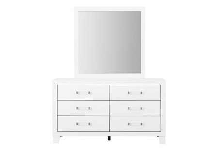 Luccia White Queen Bed Group with LED