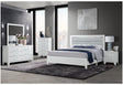 Luccia White Queen Bed Group with LED