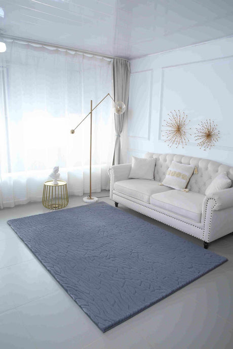 Luna Shaggy Rug Blue