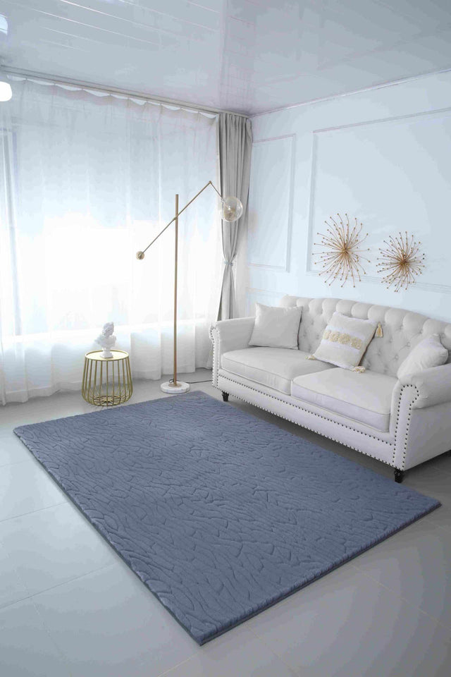 Luna Shaggy Rug Blue