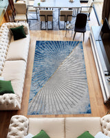 Marble Area Rug 10059 Blue