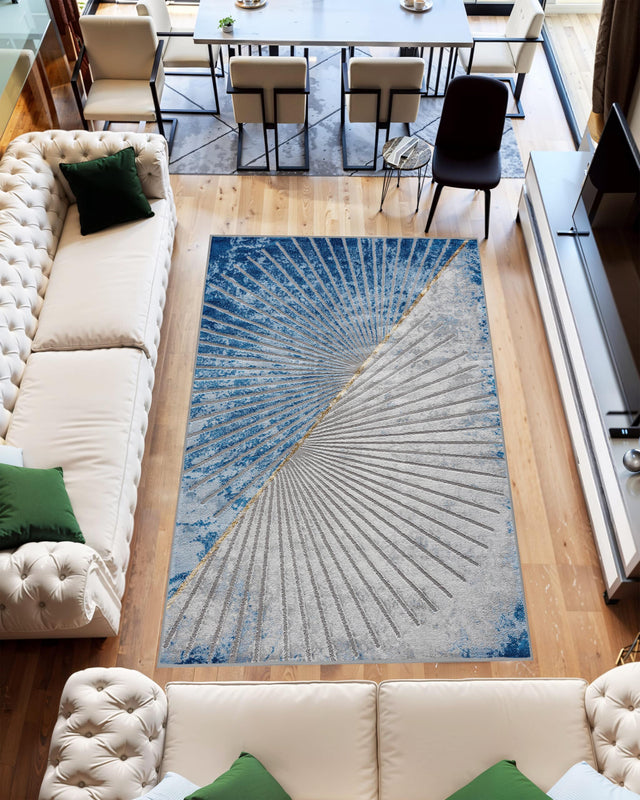 Marble Area Rug 10059 Blue