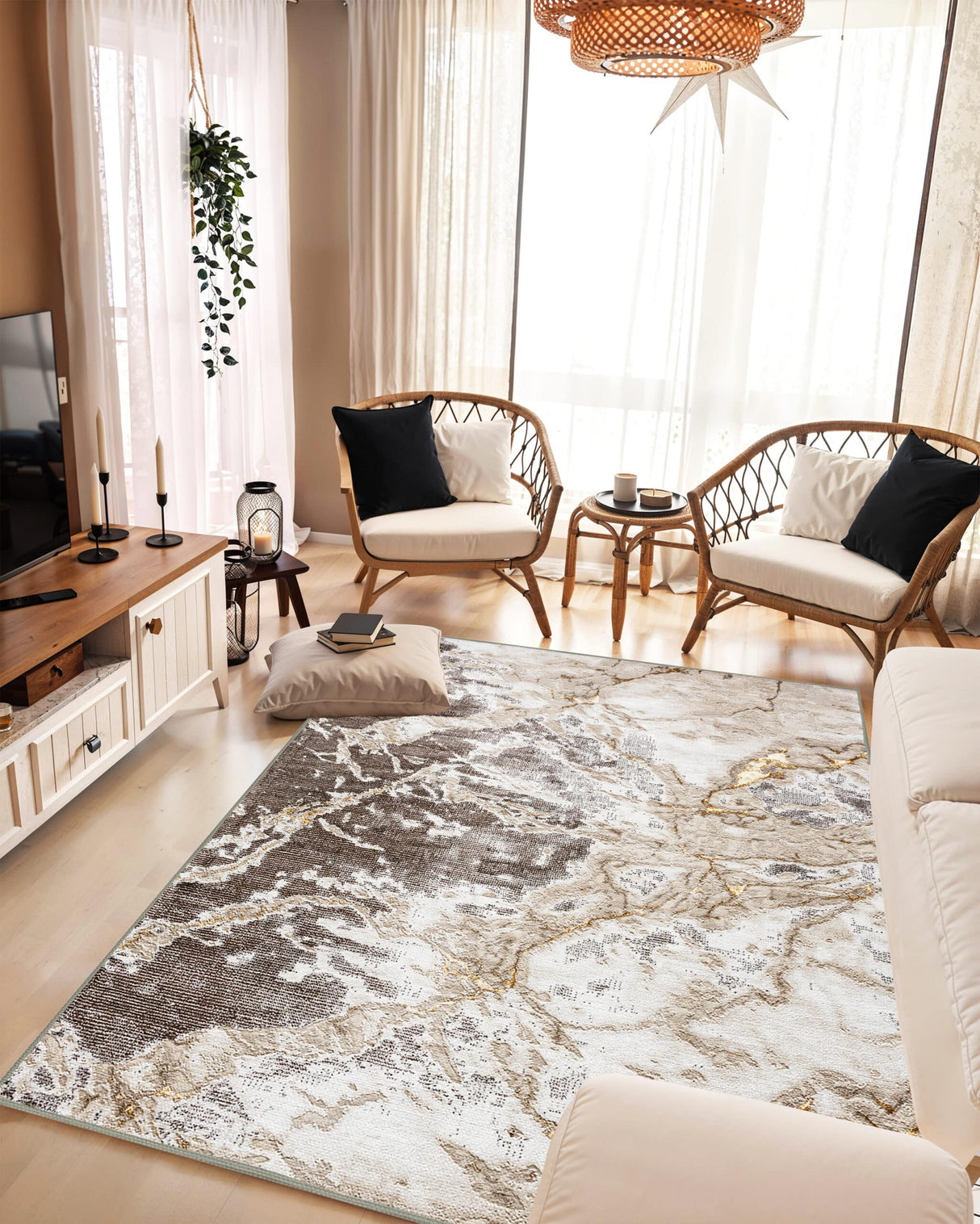 Marble Area Rug 1046