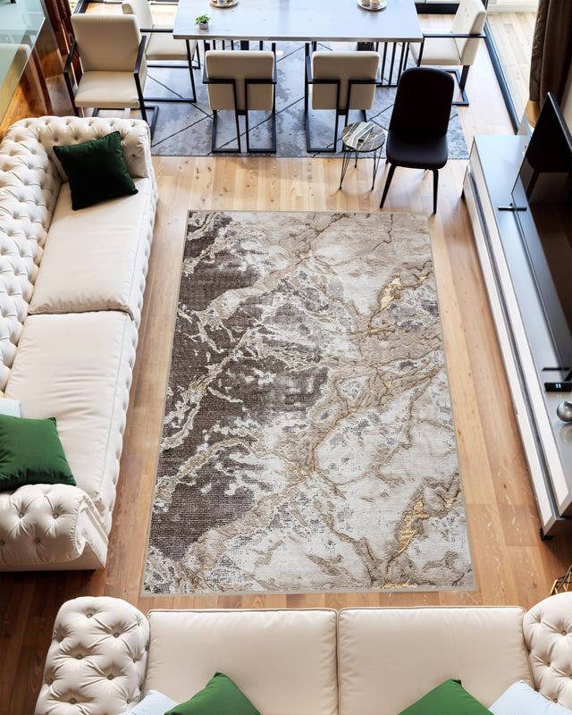 Marble Area Rug 1046 Beige