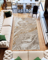 Marble Area Rug 1047 Beige