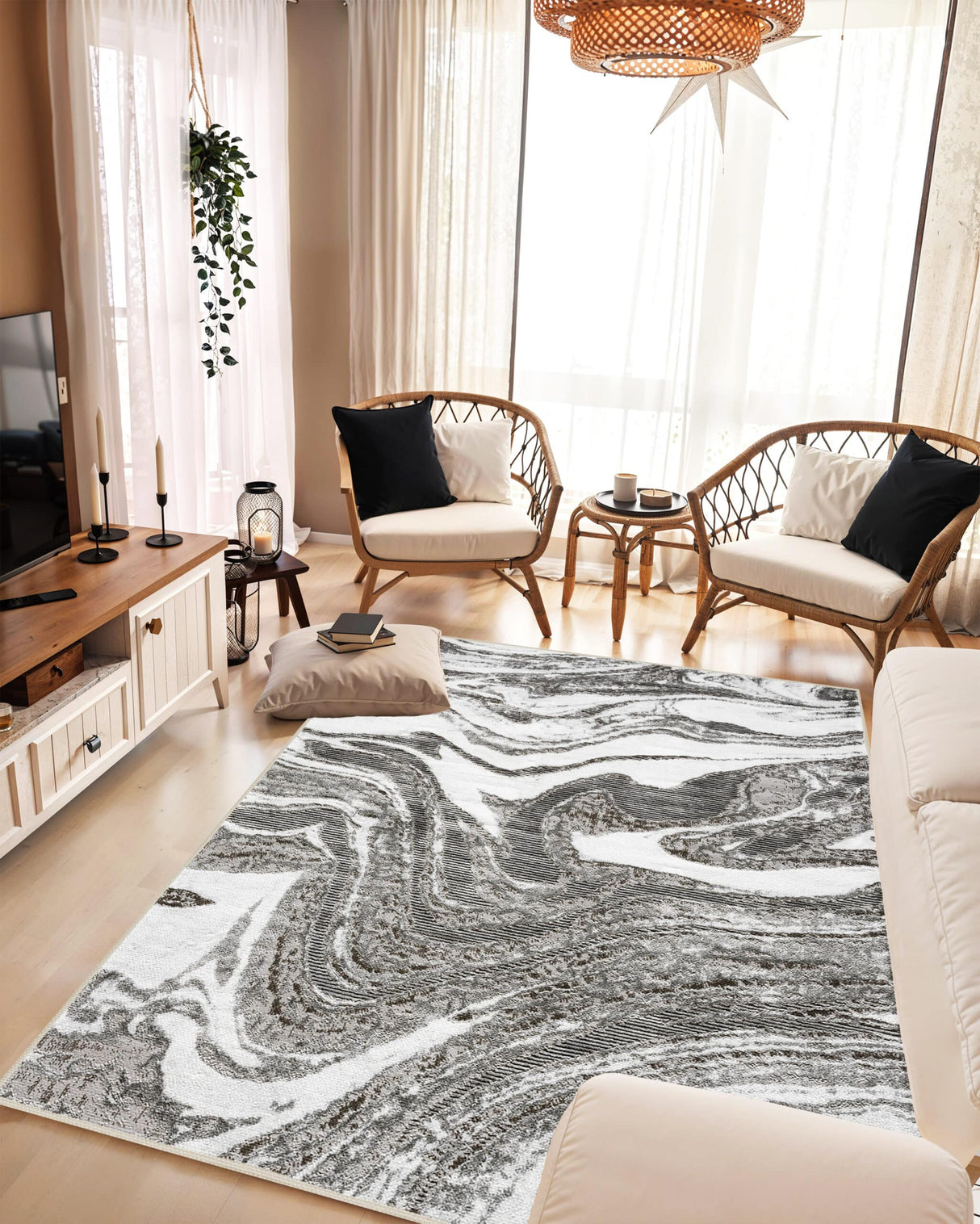 Marble Area Rug 1048
