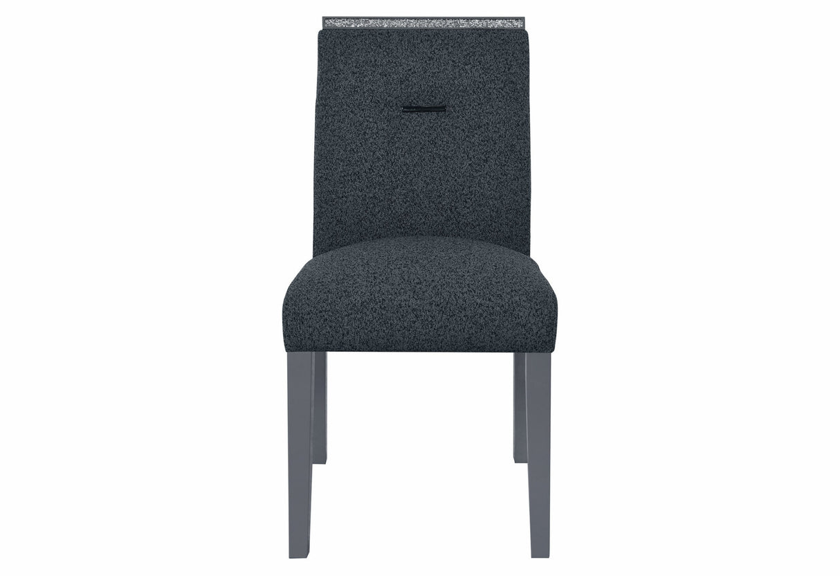 Monaco Dark Grey Dining Table and 4 Monaco Dark Grey Dining Chairs