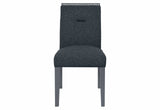 Monaco Dark Grey Dining Table and 4 Monaco Dark Grey Dining Chairs