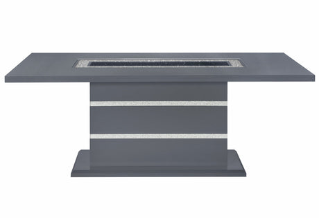 Monaco Dark Grey Dining Table and 4 Monaco Dark Grey Dining Chairs