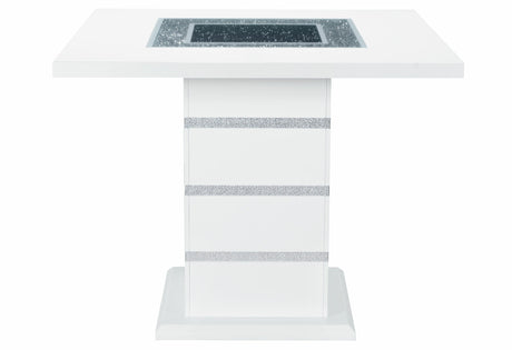 Monaco White Bar Table