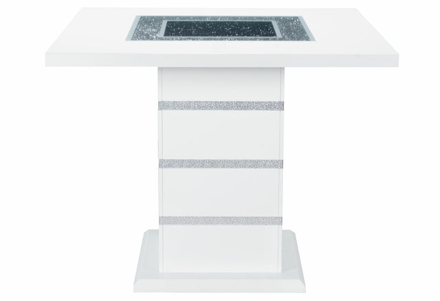 Monaco White Bar Table