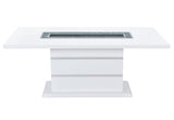 Monaco White Dining Table + 6 Monaco Dining Chair