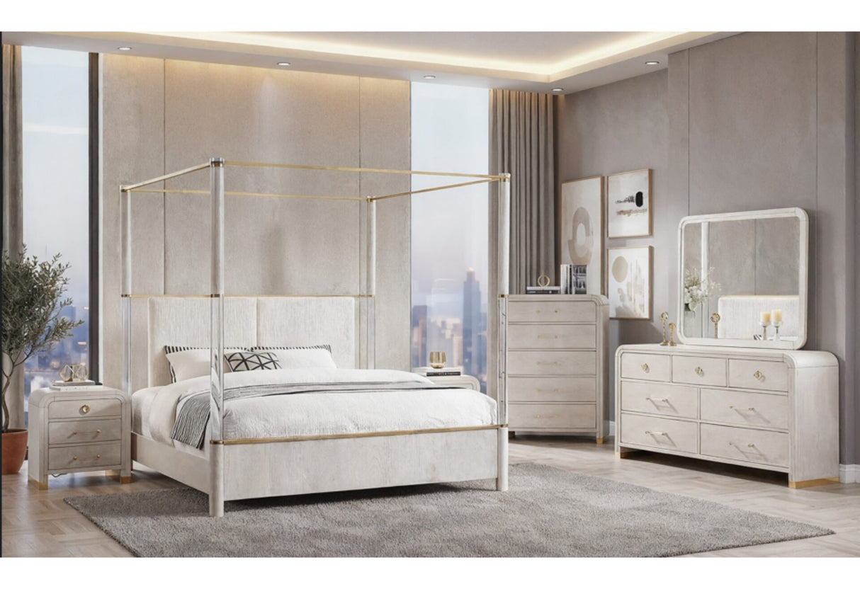 Malmo Oak Queen Bed Group