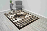 Moon Area Rug Moose Brown