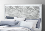 Naomi Silver Marble King Bed Group with LED
