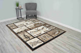 Moon Area Rug Nature Brown