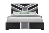 Optimus Black Full Bed, Dresser, Mirror and Nightstand