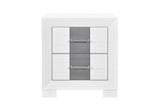 Optimus White/Grey Nightstand
