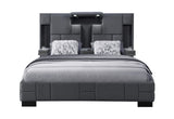 Oscar Dark Grey 8 King Bed No Wood Trim