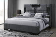 Oscar Dark Grey 8 Queen Bed No Wood Trim