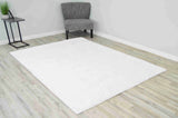 Lucia Shaggy Rug White