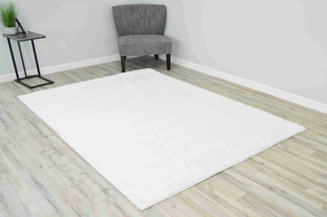 Lucia Shaggy Rug White