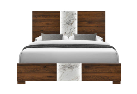 Phoebe Brown Full Bed with LED