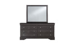 Pompei Metallic Grey King Bed Group with LED