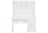 Pompei Metallic White Bookcase Twin Bed with LED