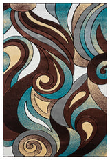Premium Area Rug 4022 Mocha