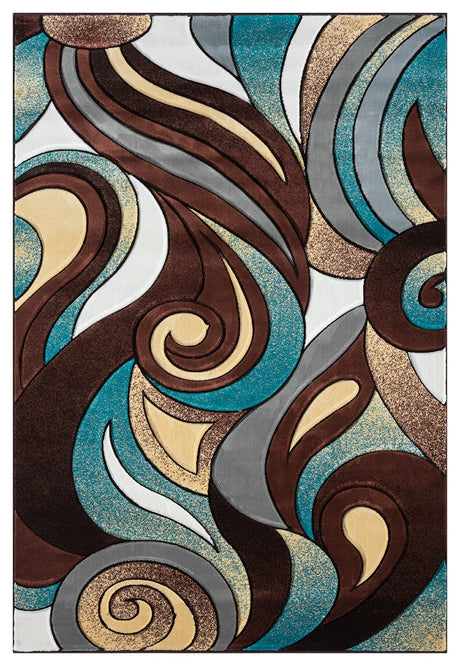 Premium Area Rug 4022 Mocha