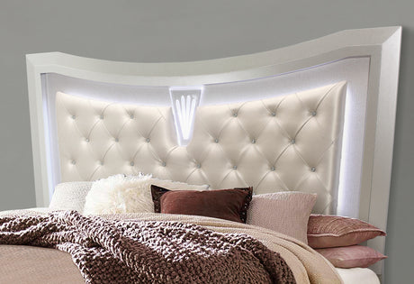 Paris Champagne King Bed with LED