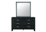 Reid Black King Bed Group with LED