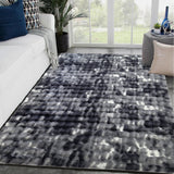 Nablus Shaggy Rug Dark Grey