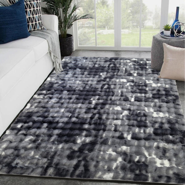 Nablus Shaggy Rug Dark Grey