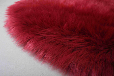 Faux Fur Rug Round