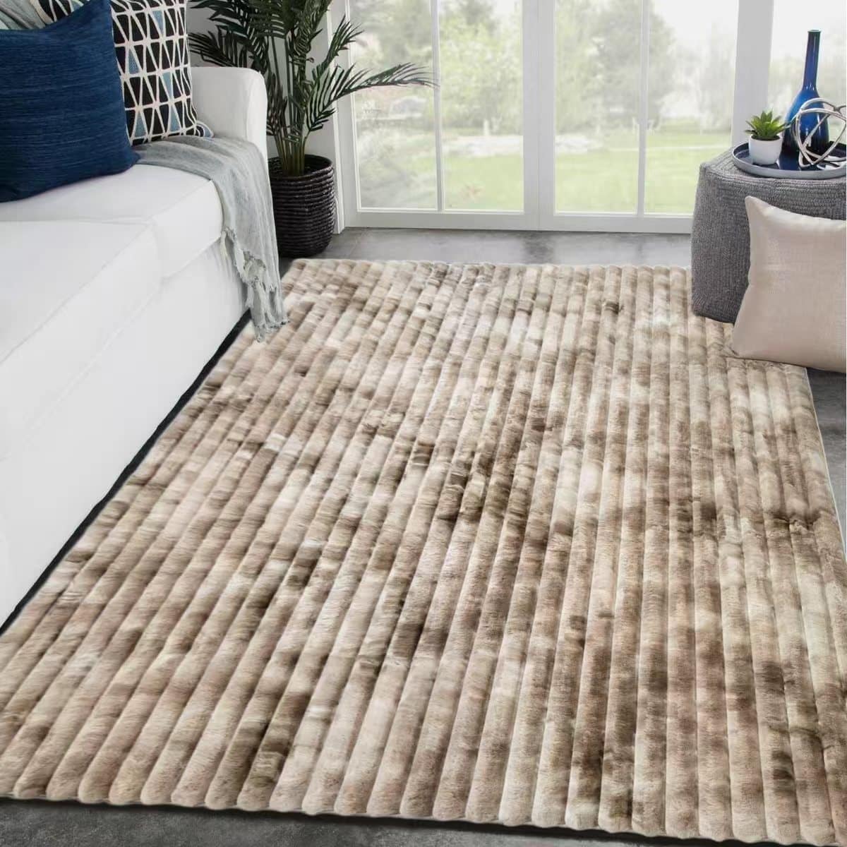 Sabastia Shaggy Rug Beige