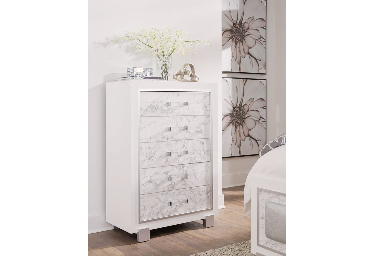 Santorini White Queen Bed Group