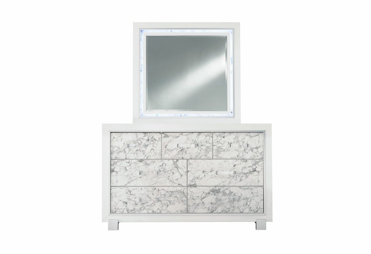 Santorini White Mirror