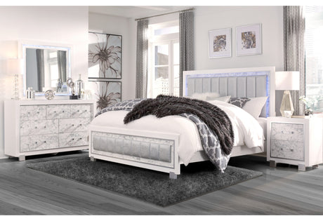Santorini White King Bed Group