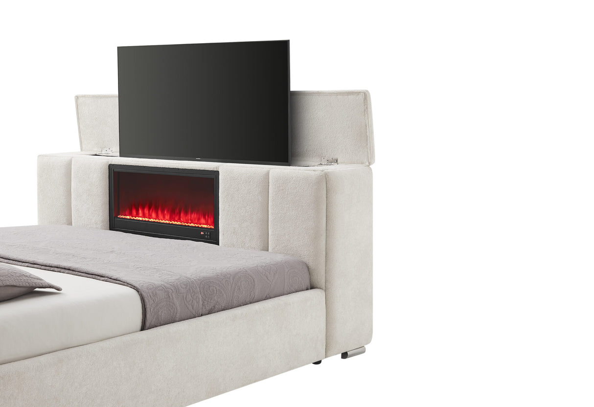 Serenity/Emma Crema Queen Bed Group