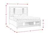 Gina White 4-Piece (King Bed, Dresser, Mirror, Nightstand)