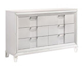 Gina White 4-Piece (King Bed, Dresser, Mirror, Nightstand)