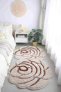 Faux Fur Rug Double Rose Beige
