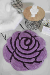 Faux Fur Rug Rose Purple