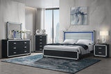 Soleil Charcoal Queen Bed Group with Cooler and Speaker